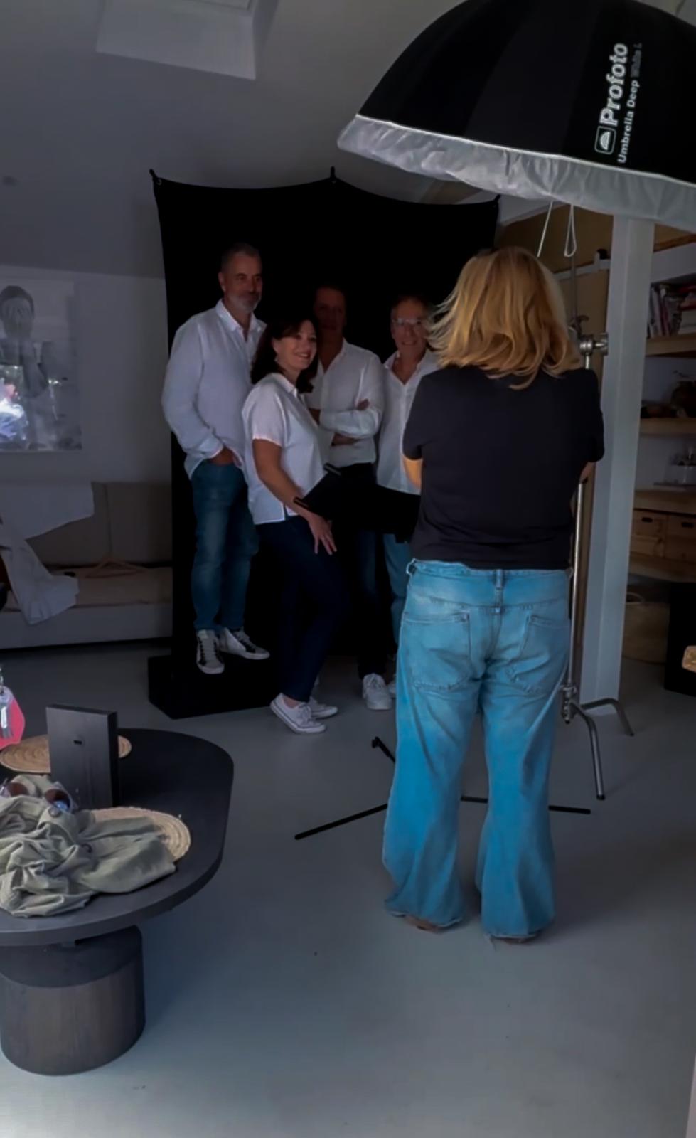 Premier shooting photo pour l'équipe